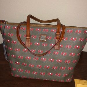 Dooney & Bourke Zip Top Bucaneers Shopper